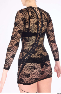 Lexi black lace mini dress dressed trunk upper body 0004.jpg